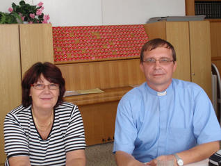 1.9.2009  Otec Waldemar P.Mgr. W. Grieger se starostkou